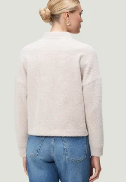 Sweatblazer strukturiert mit Knopfleiste creamcamel