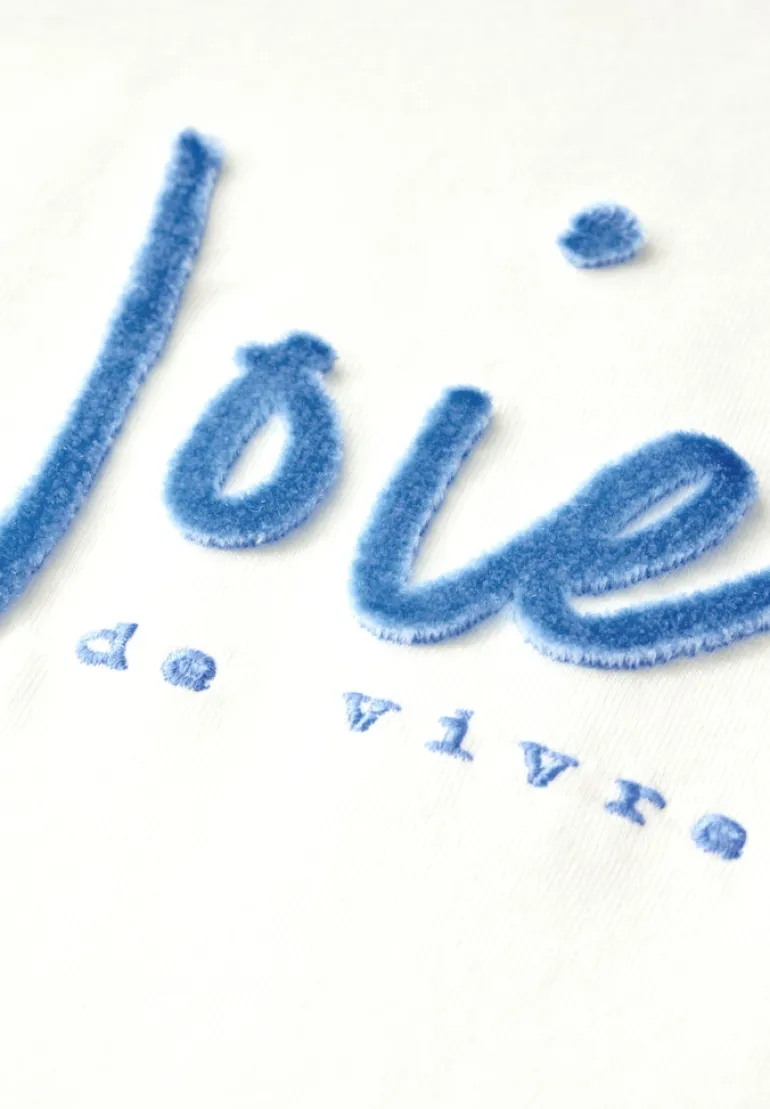 Sweathoodie mit Artwork vanilla white