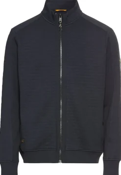 Sweatjacke aus Baumwollmix dark navy