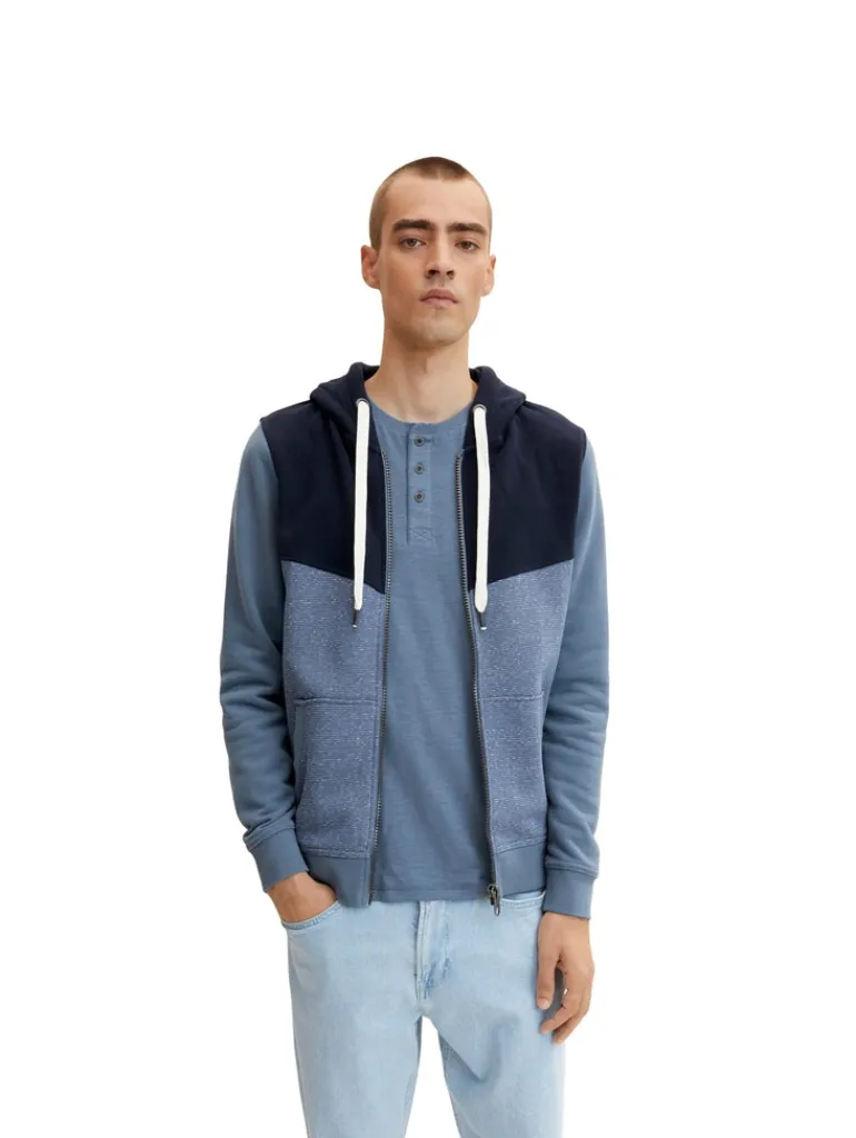 Sweatjacke china blue injected stripe