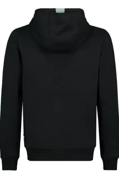 Sweatjacke mit Badges black