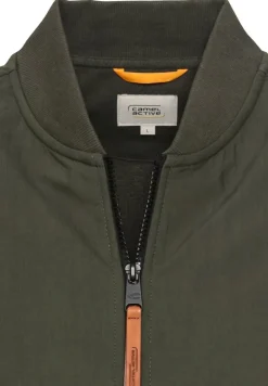 Sweatjacke mit Bomberkragen leaf green
