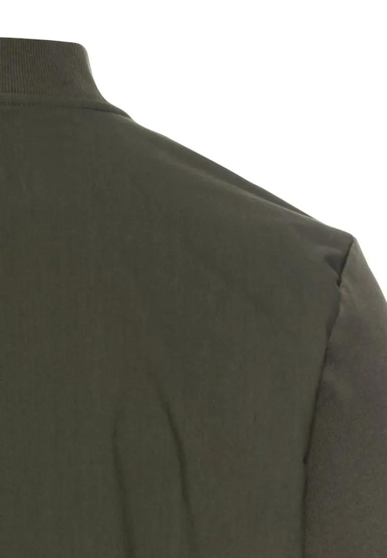 Sweatjacke mit Bomberkragen leaf green