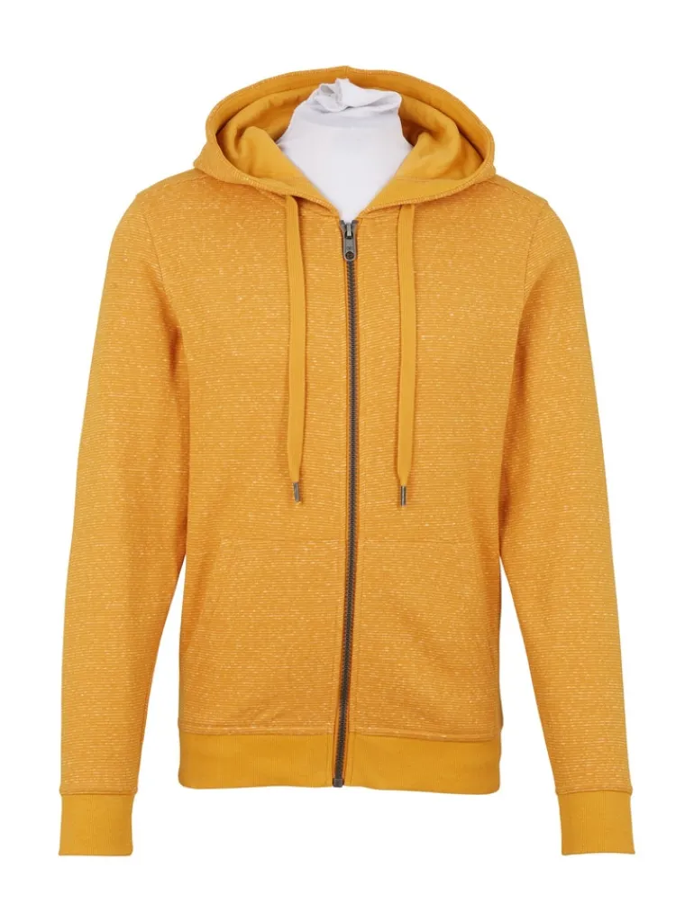 Sweatjacke mit feinen Streifen flame brown injected stripe