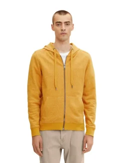 Sweatjacke mit feinen Streifen flame brown injected stripe