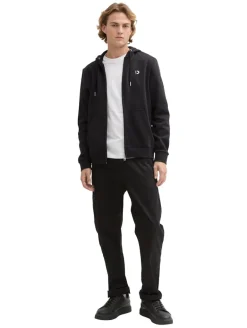 Sweatjacke mit Logo Print black