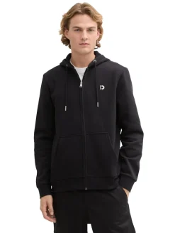 Sweatjacke mit Logo Print black