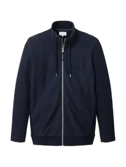 Sweatjacke mit Stehkragen sky captain blue
