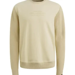 sweat knit combination bone white