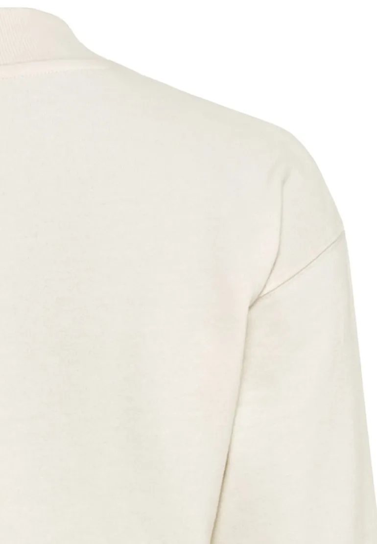 Sweatshirt aus Baumwollmix creme