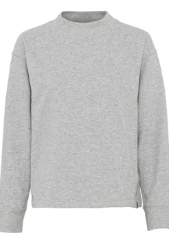 Sweatshirt aus Baumwollmix light grey melange