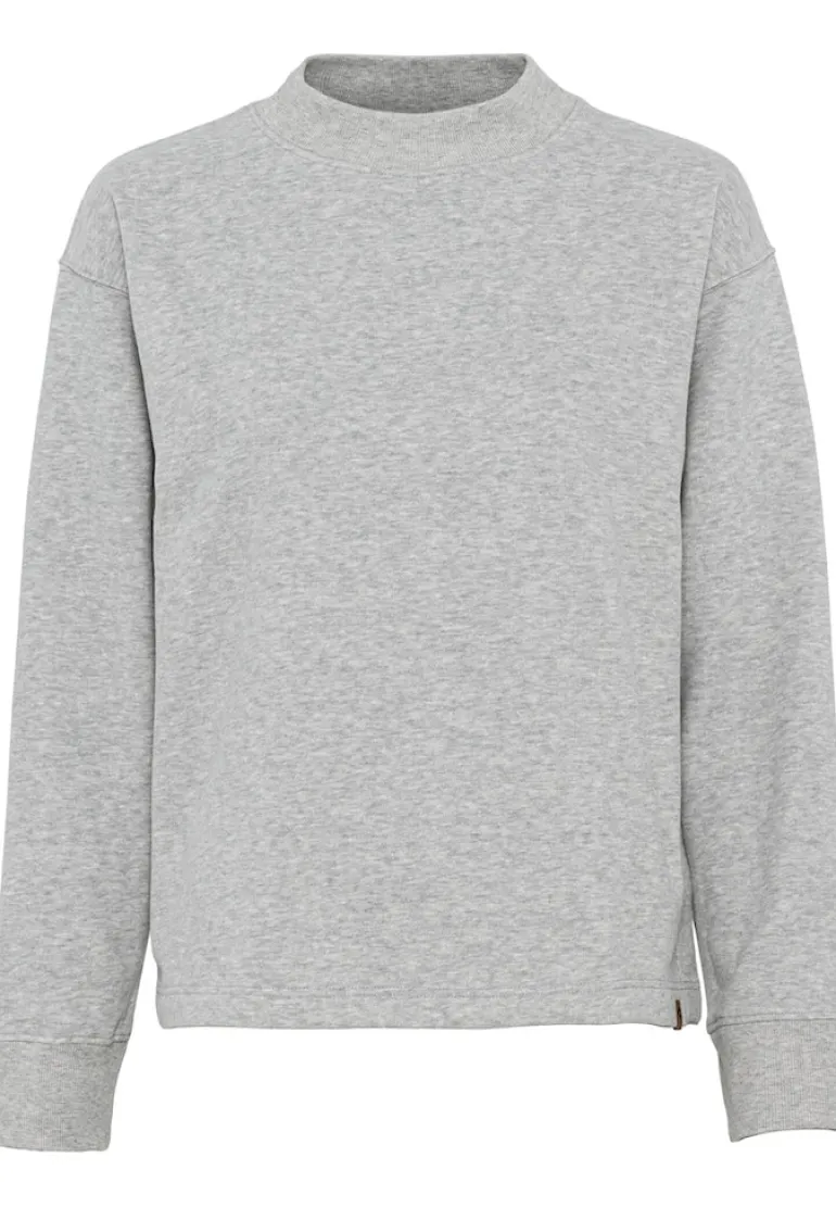 Sweatshirt aus Baumwollmix light grey melange