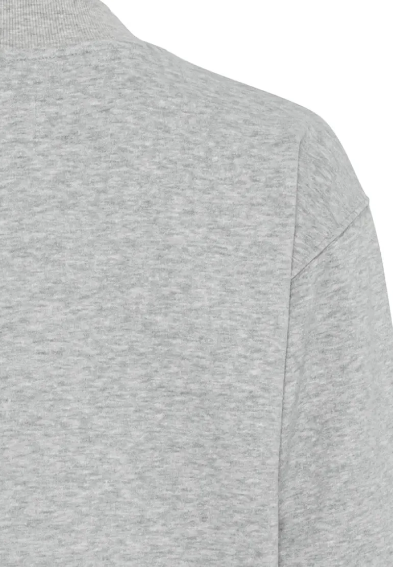 Sweatshirt aus Baumwollmix light grey melange