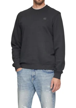Sweatshirt aus Baumwollmix mit Logo-Detail grau