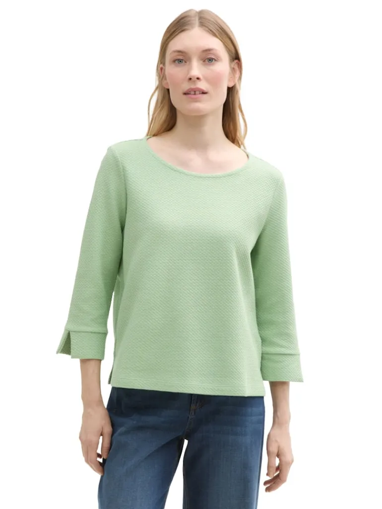 Sweatshirt aus Bio-Baumwolle green structure