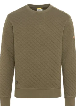 Sweatshirt aus reiner Baumwolle olive brown