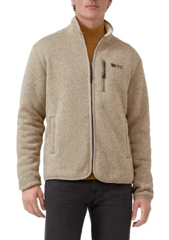 Sweatshirt Jacke beige