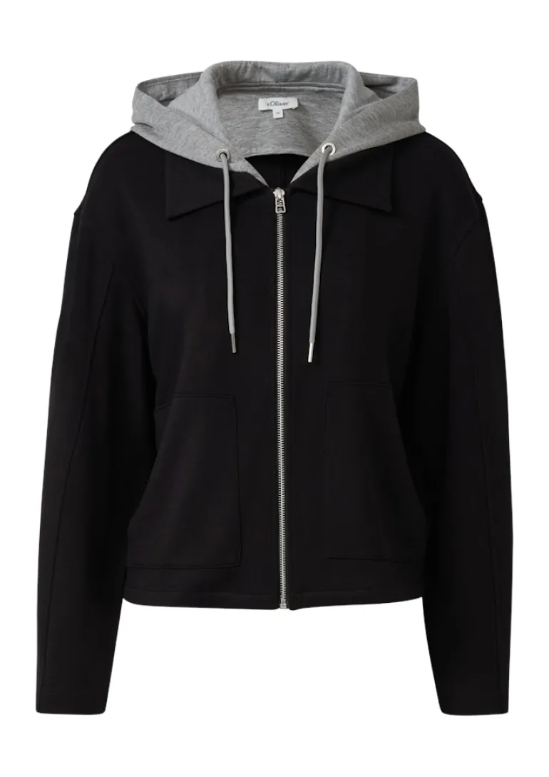Sweatshirt Jacke schwarz