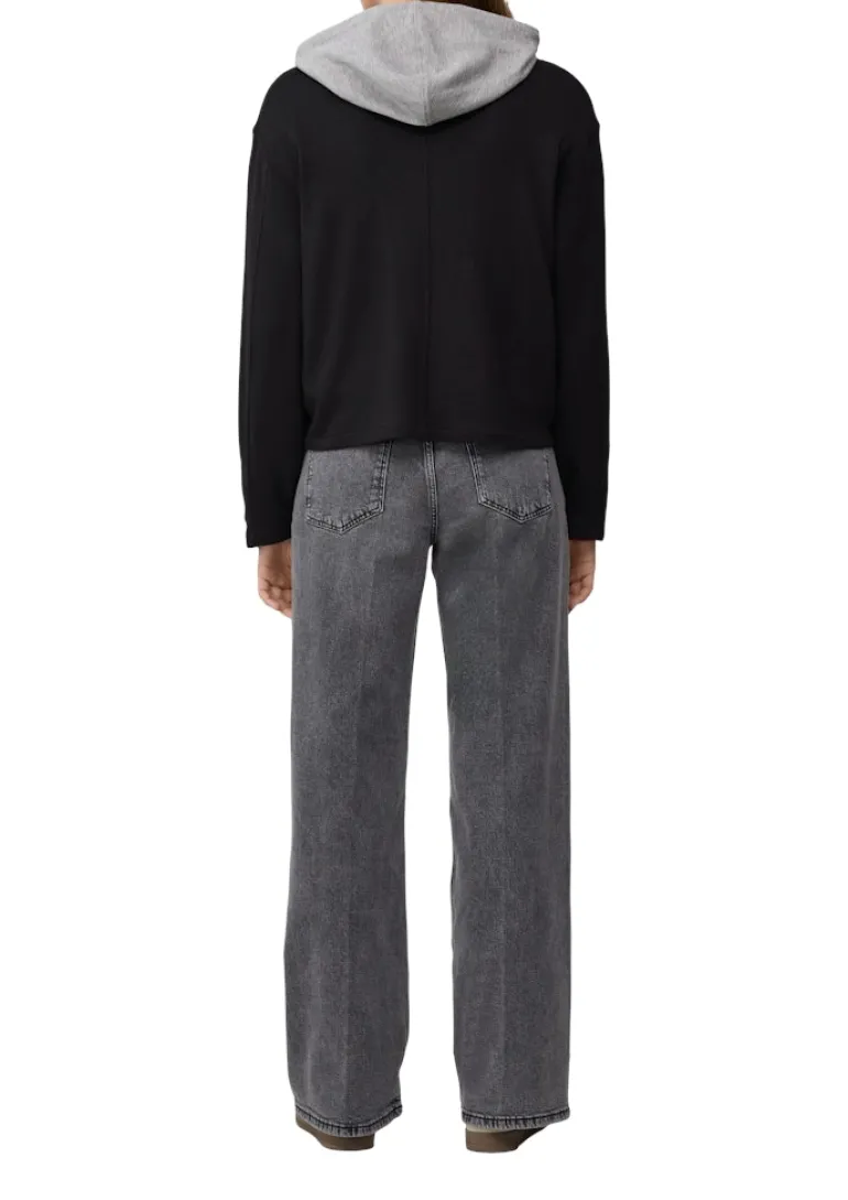 Sweatshirt Jacke schwarz