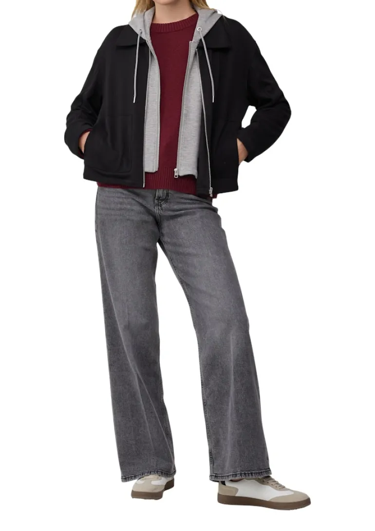 Sweatshirt Jacke schwarz