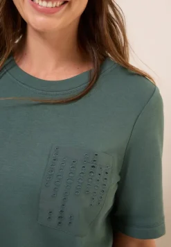 Sweatshirt mit Brusttasche dark balmy khaki
