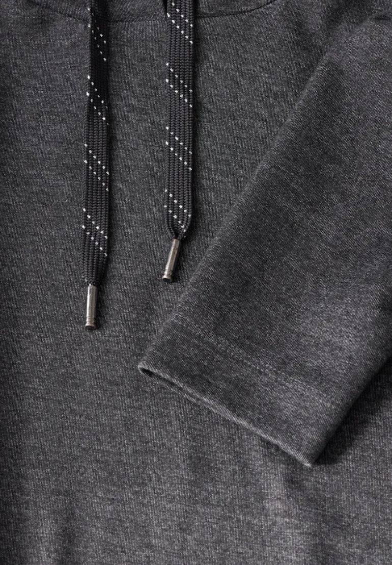 Sweatshirt mit Kapuze charcoal grey melange