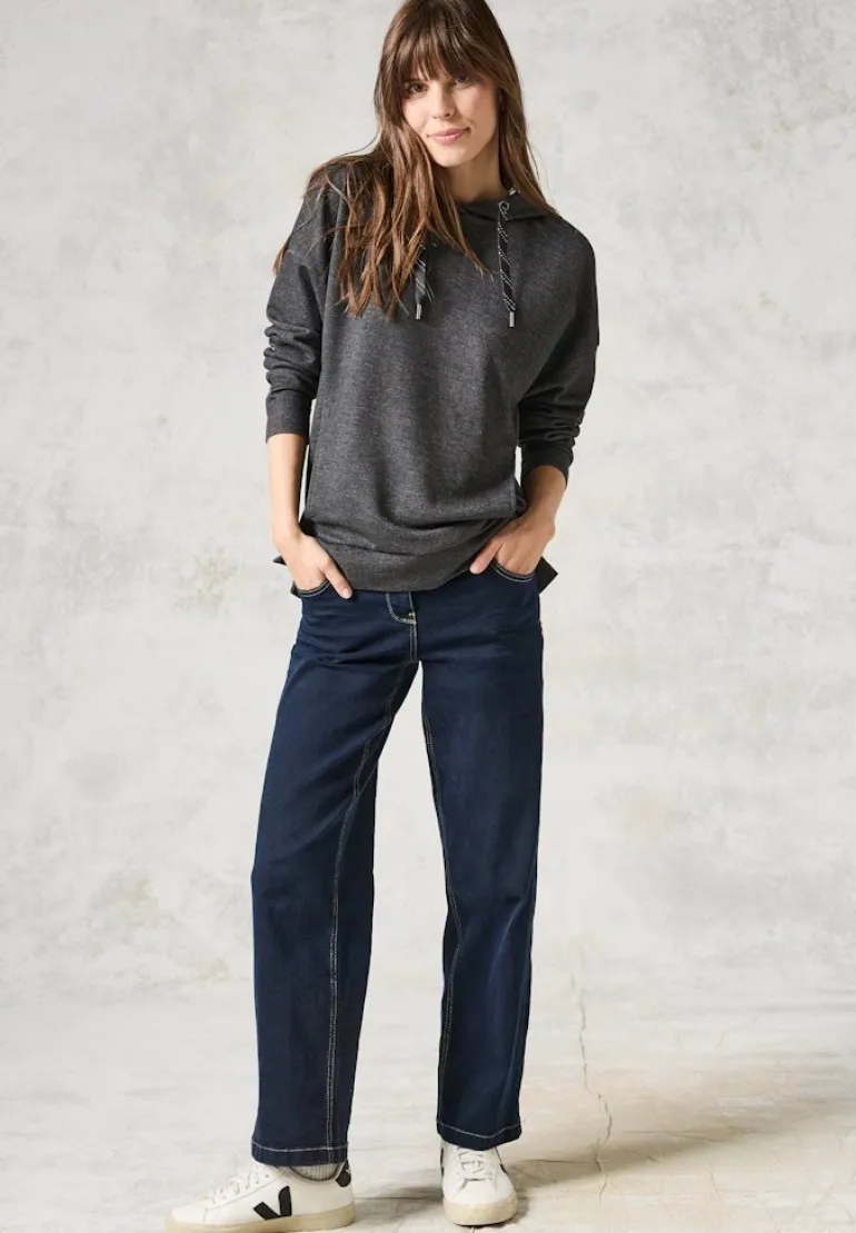 Sweatshirt mit Kapuze charcoal grey melange