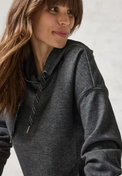 Sweatshirt mit Kapuze charcoal grey melange