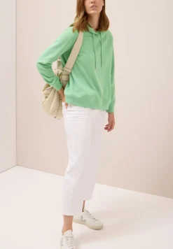 Sweatshirt mit Kapuze fennel green