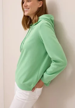 Sweatshirt mit Kapuze fennel green