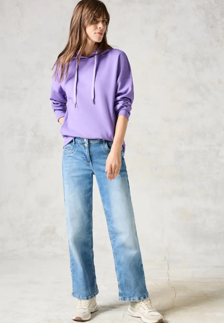 Sweatshirt mit Kapuze wild lilac
