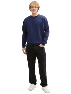 Sweatshirt mit Logo-Print dark blueberry