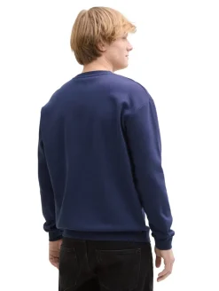 Sweatshirt mit Logo-Print dark blueberry