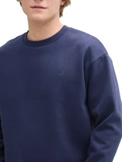 Sweatshirt mit Logo-Print dark blueberry