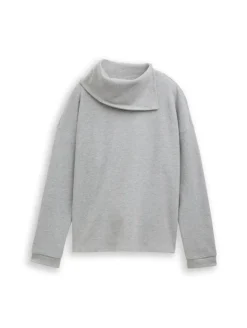 Sweatshirt mit Rollkragen medium silver grey melange