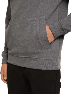 Sweatshirt mit Stehkragen anthracite melange