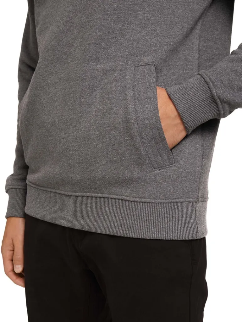Sweatshirt mit Stehkragen anthracite melange