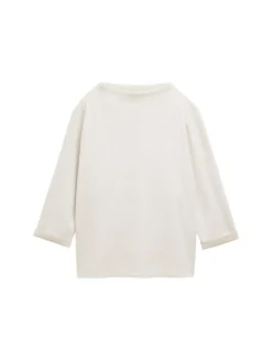 Sweatshirt mit Stehkragen sand stone beige melange