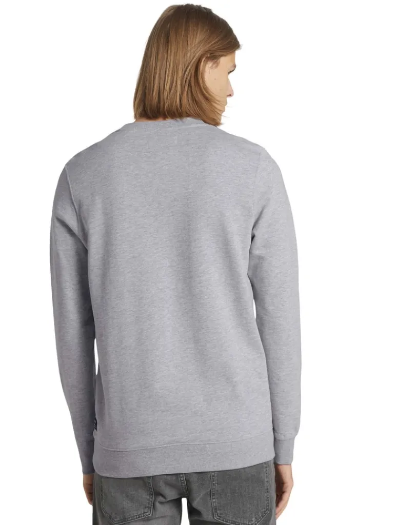 Sweatshirt mit Stepp-Struktur light stone grey melange