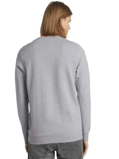 Sweatshirt mit Stepp-Struktur light stone grey melange
