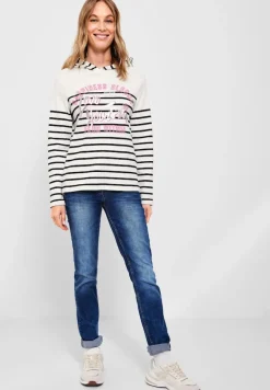 Sweatshirt mit Streifen deep blue