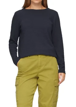 Sweatshirt mit Struktur blau
