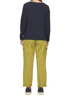 Sweatshirt mit Struktur blau