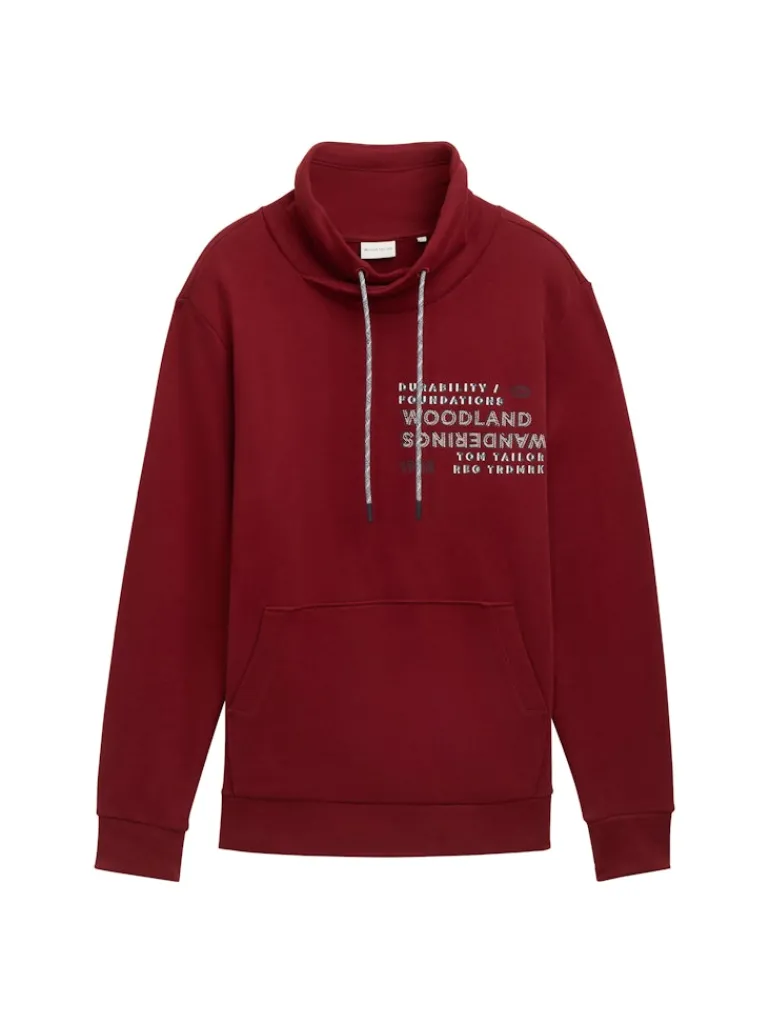 Sweatshirt mit Textprint burgundy dark red