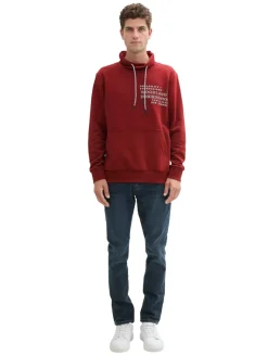 Sweatshirt mit Textprint burgundy dark red