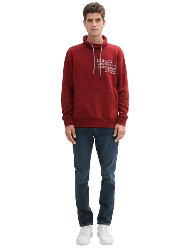 Sweatshirt mit Textprint burgundy dark red