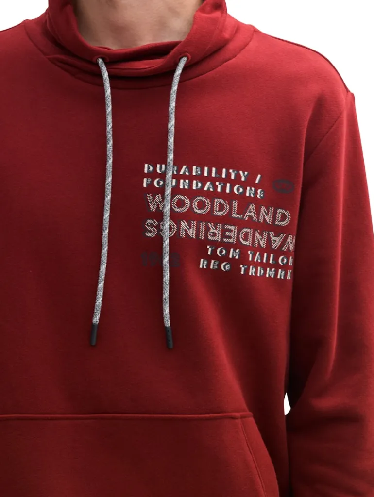 Sweatshirt mit Textprint burgundy dark red
