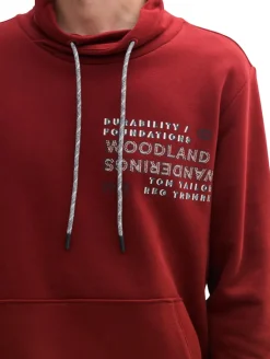 Sweatshirt mit Textprint burgundy dark red