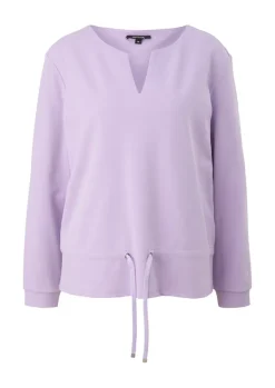 Sweatshirt mit Tunnelzug lila