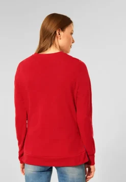 Sweatshirt mit Wording vibrant red